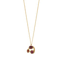 Collier Doré Cassandra Grenat