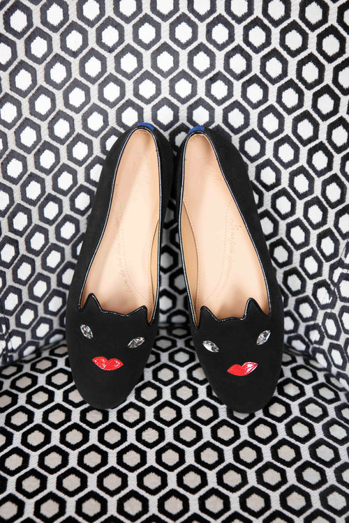 Pantuflas Gatos - Negro - Mujer