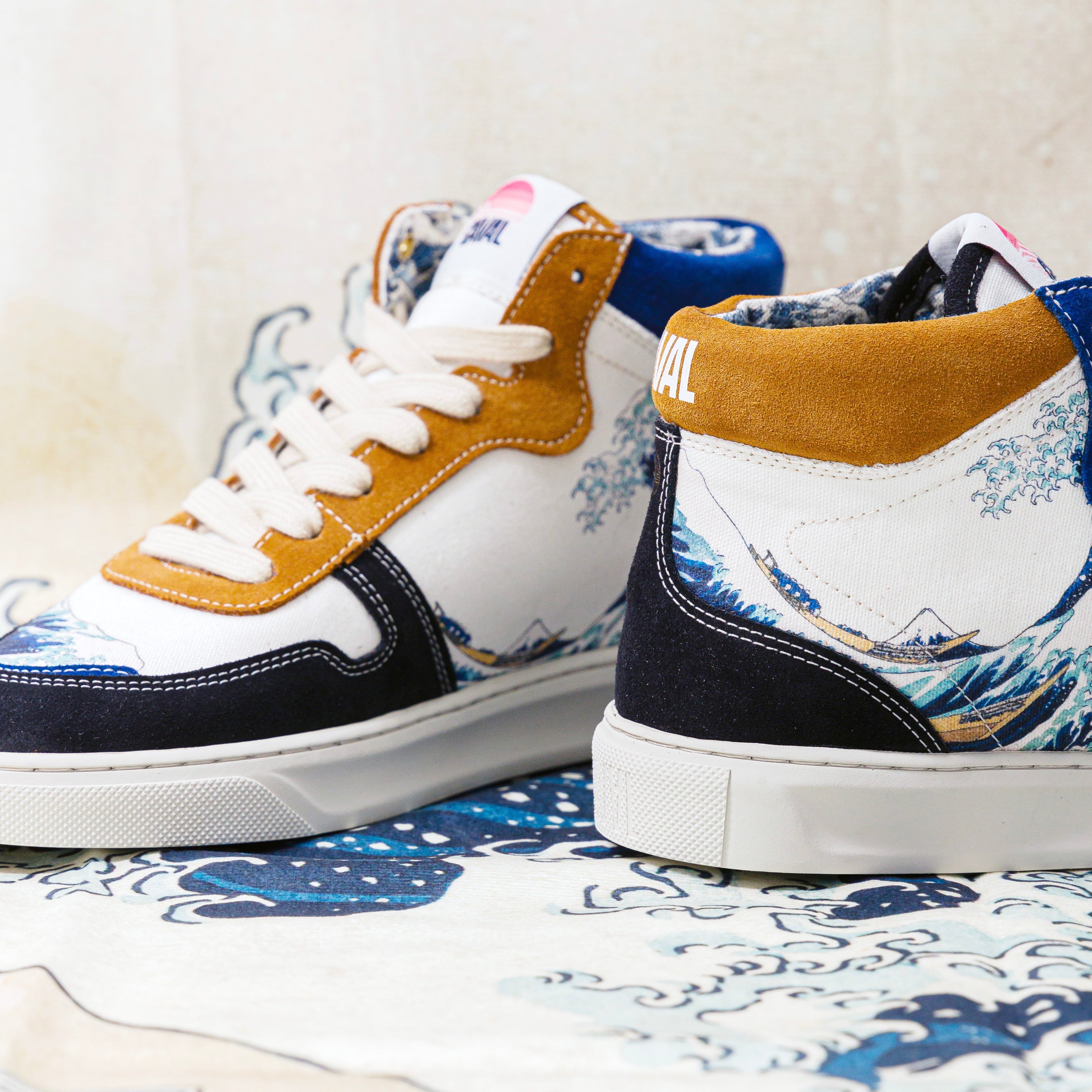 CAVAL x La Grande Vague de Kanagawa Trainers