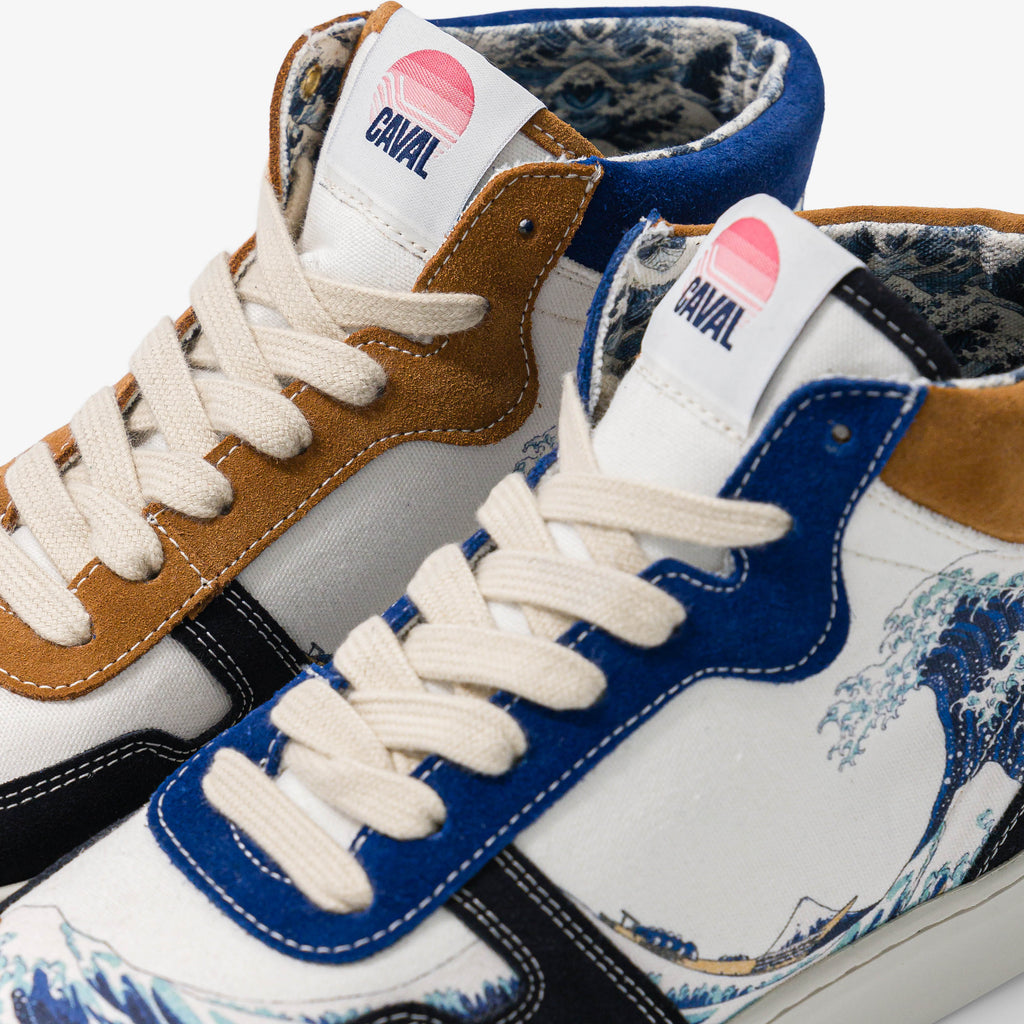 CAVAL x La Grande Vague de Kanagawa Trainers