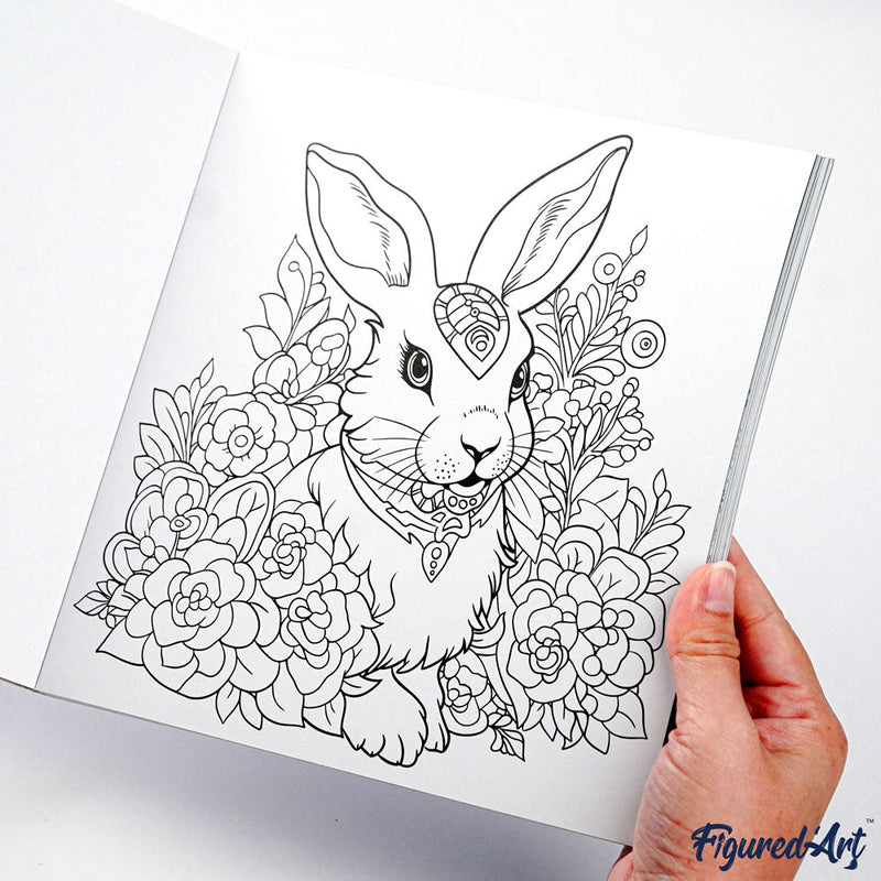 Livre De Coloriage Adulte - L'Univers Des Animaux - 50 Pages