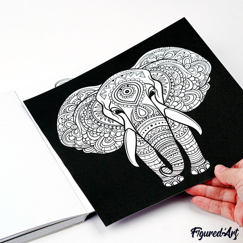 Livre De Coloriage Adulte - L'Univers Des Animaux - 50 Pages