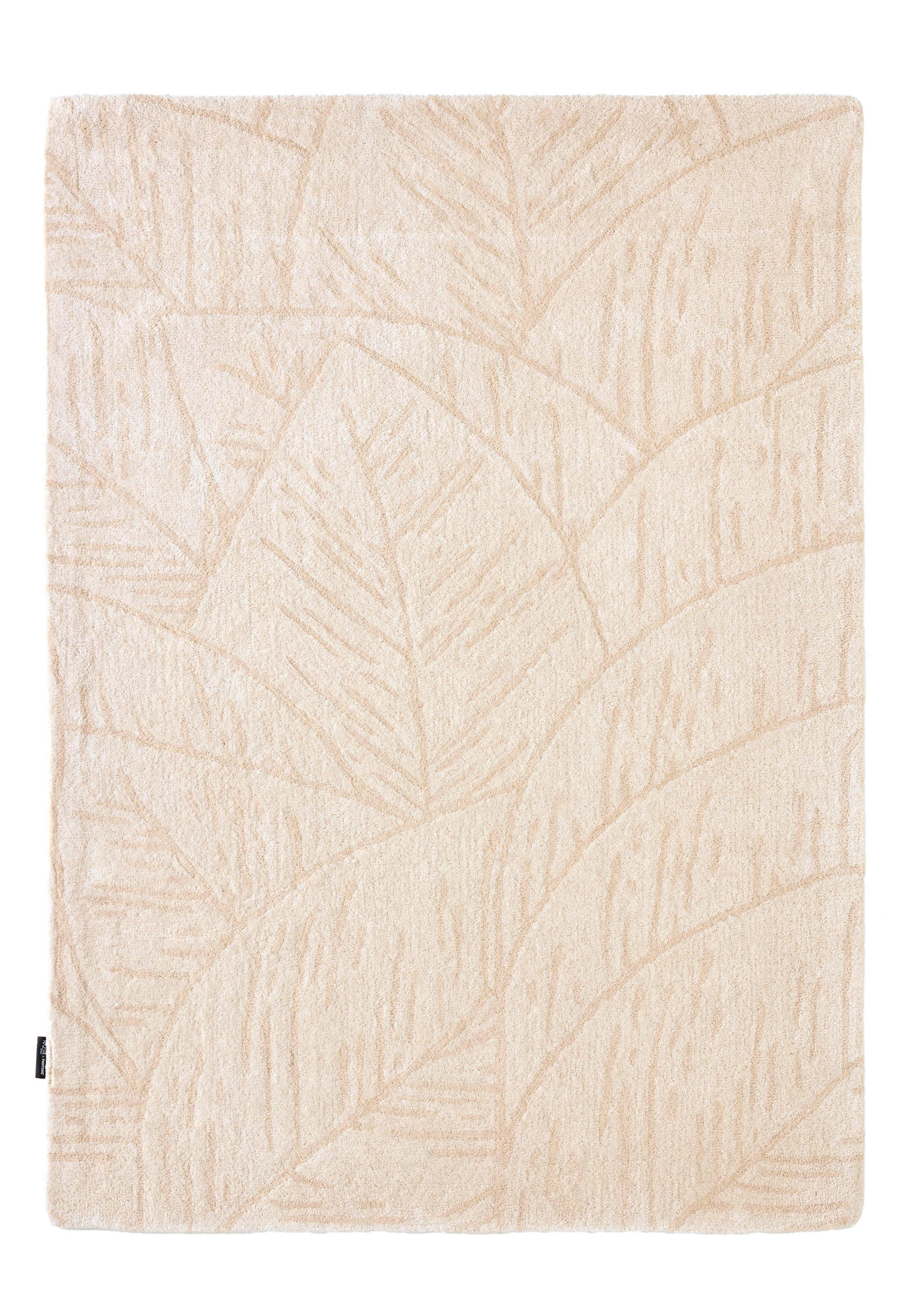 Cedro Blanco - Alfombra De Lana Follaje - Cedro Blanco Crema
