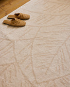 Cedro Blanco - Alfombra De Lana Follaje - Cedro Blanco Crema