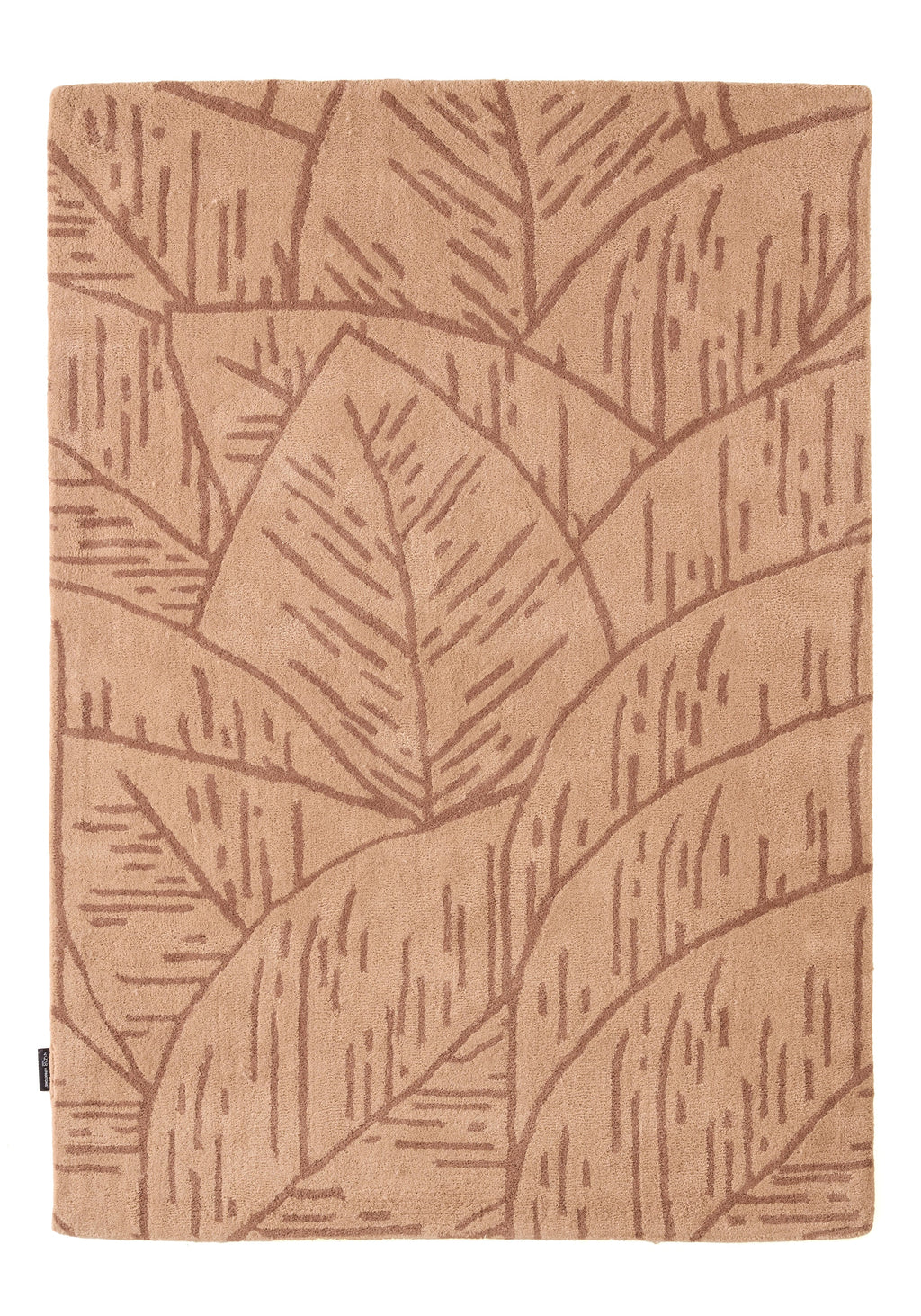 White cedar – Foliage wool rug - brown White cedar