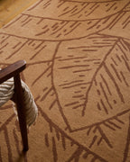 White cedar – Foliage wool rug - brown White cedar