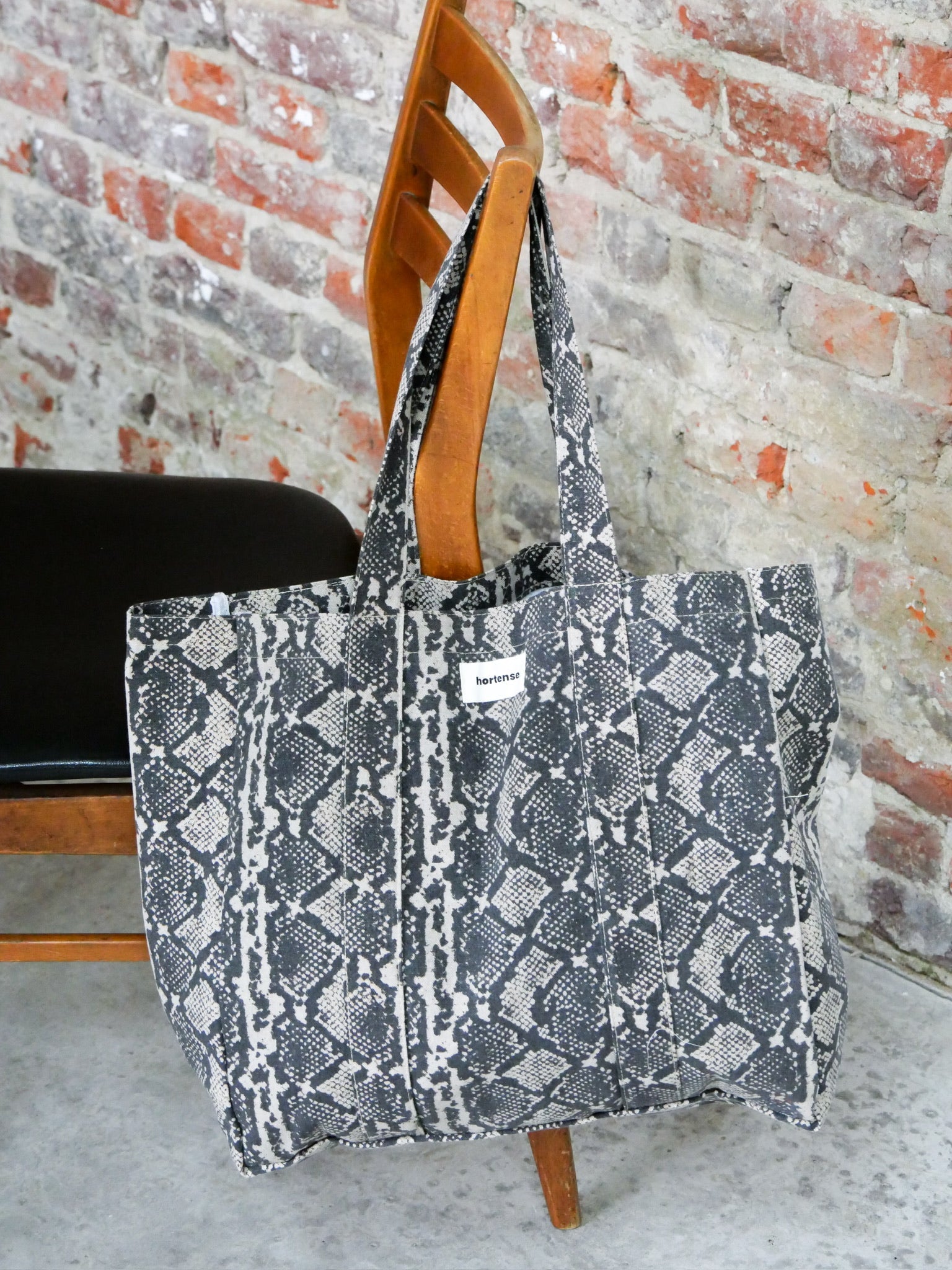 Hortense Python tote bag
