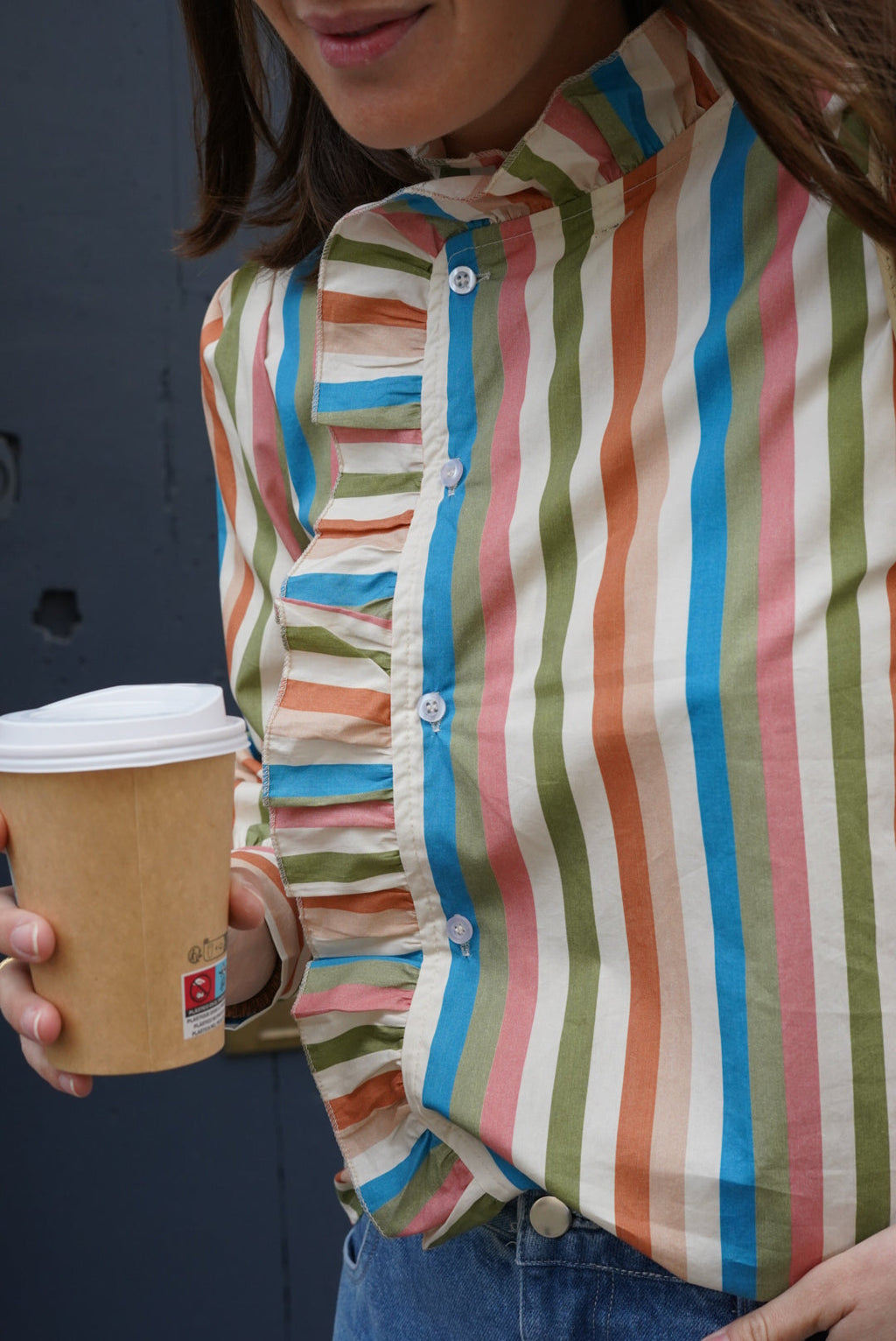 Marilou Stripe Shirt Multicolor Blue