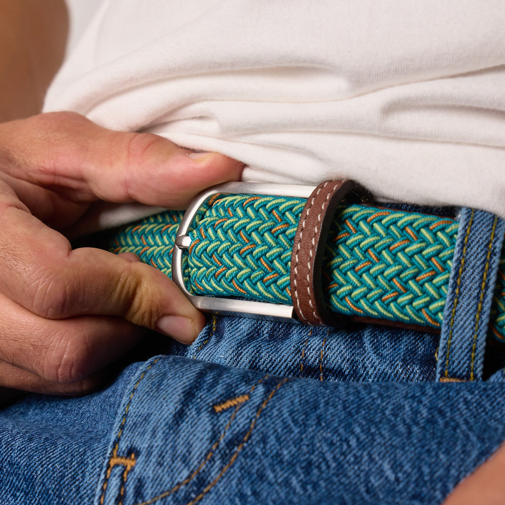 Ceinture Tressée Élastique Multicolore - Melbourne