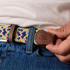 Ceinture Tressée Élastique Multicolore - Höfn