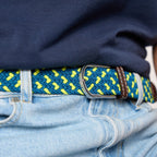 Multicoloured Elastic Braided Belt - Split