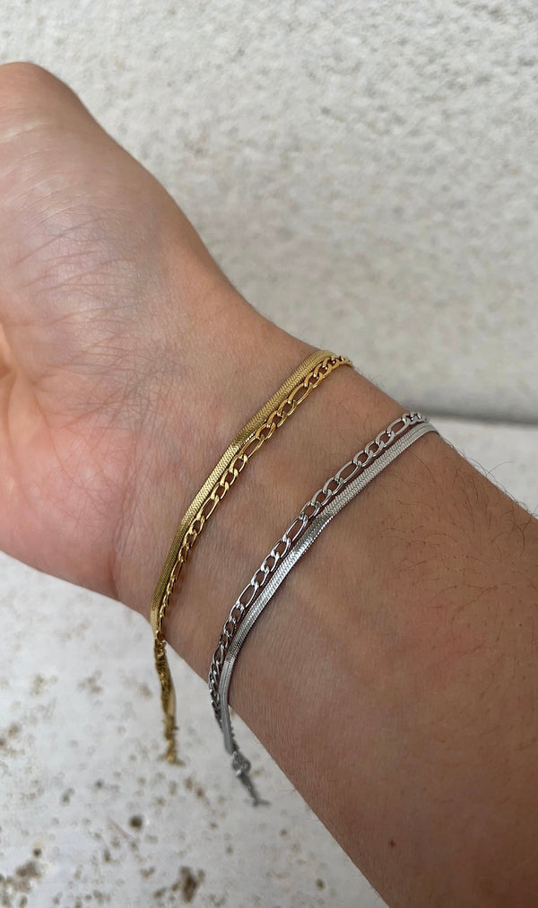 Flat X Maillon Armband