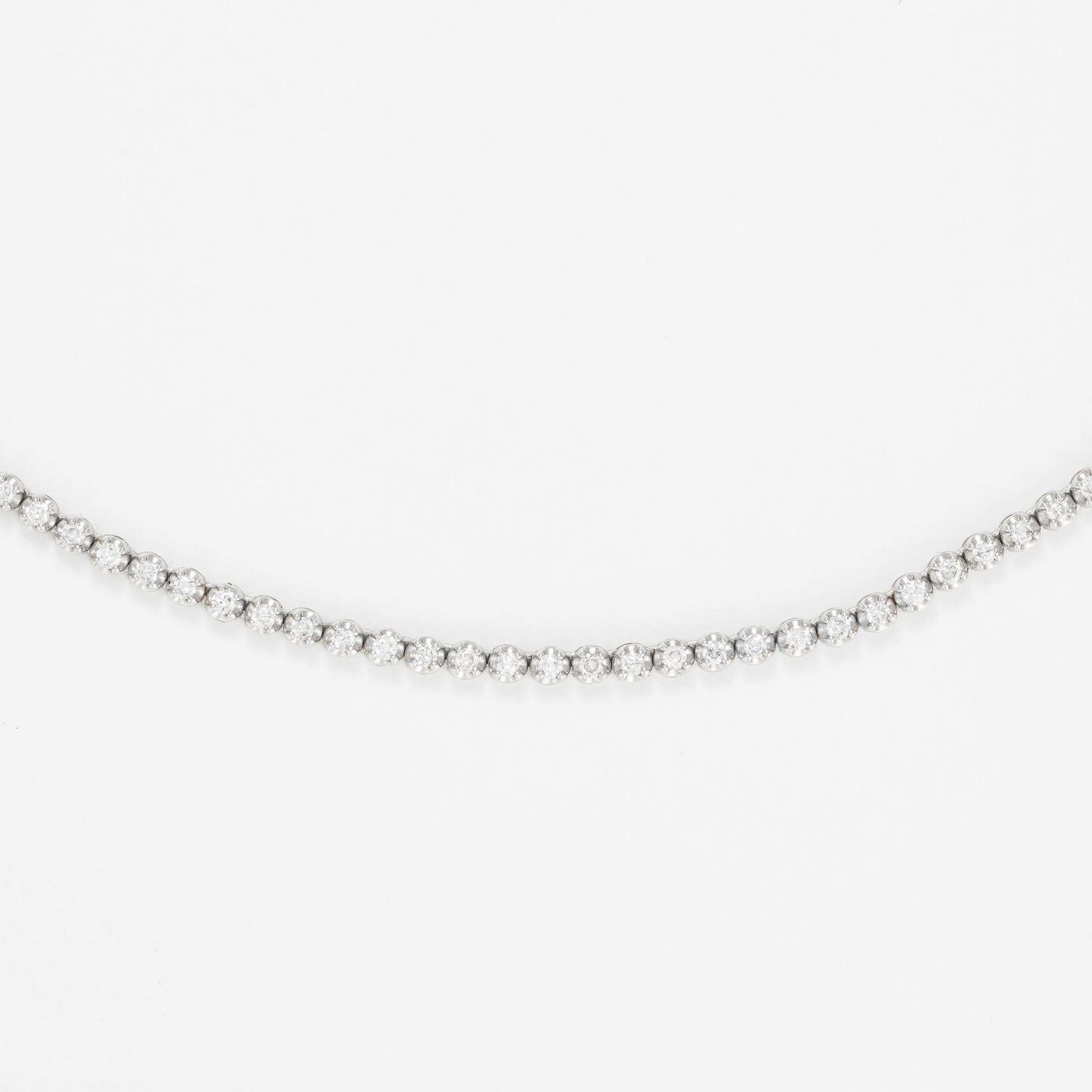 Collar "River 3 Ct" 3 Ct/136 - Oro blanco 375/1000