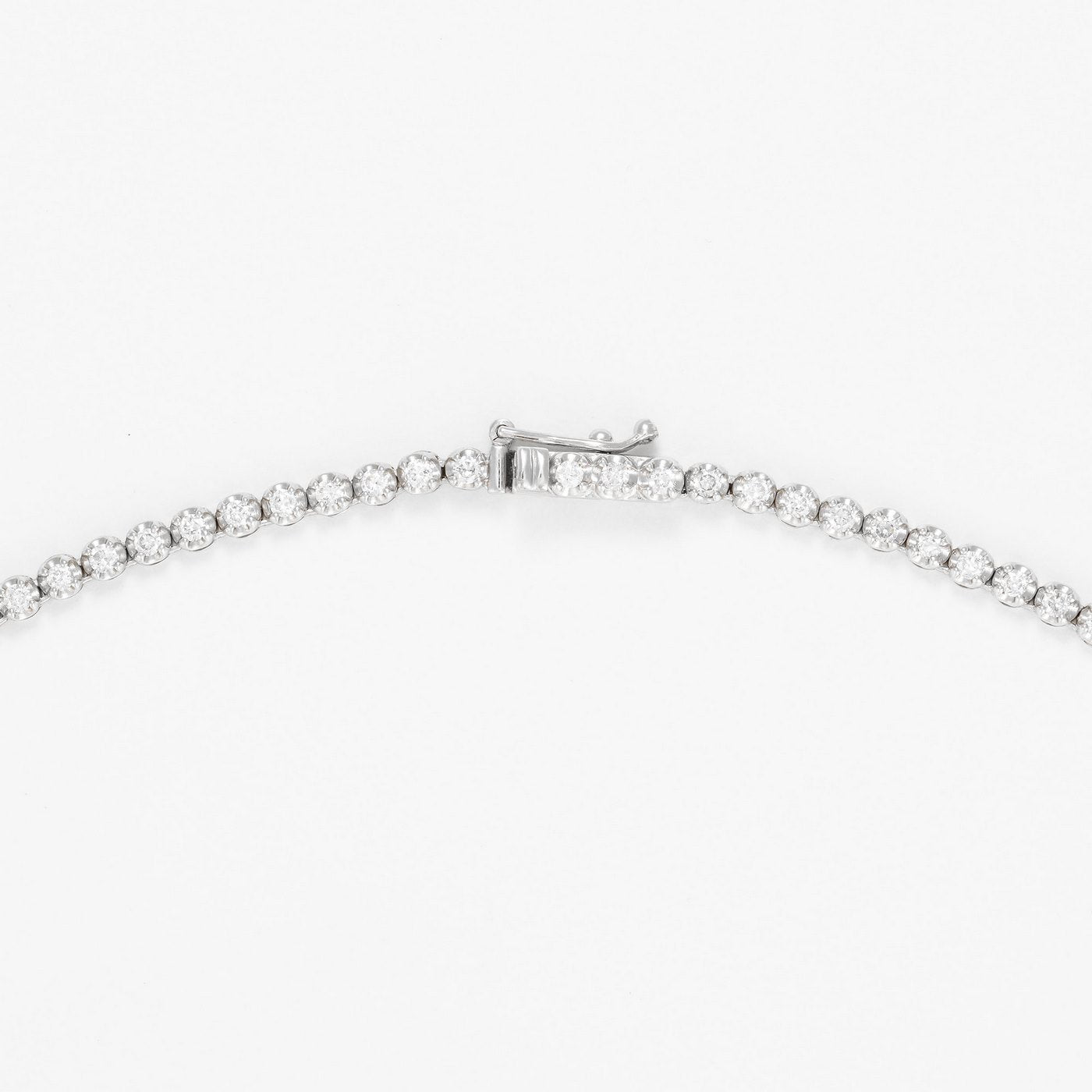 Collar "River 3 Ct" 3 Ct/136 - Oro blanco 375/1000