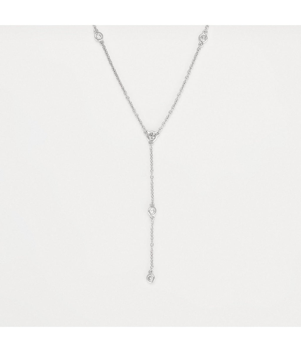 Collier "Rêve Céleste" - D0,15/7 - Or Blanc