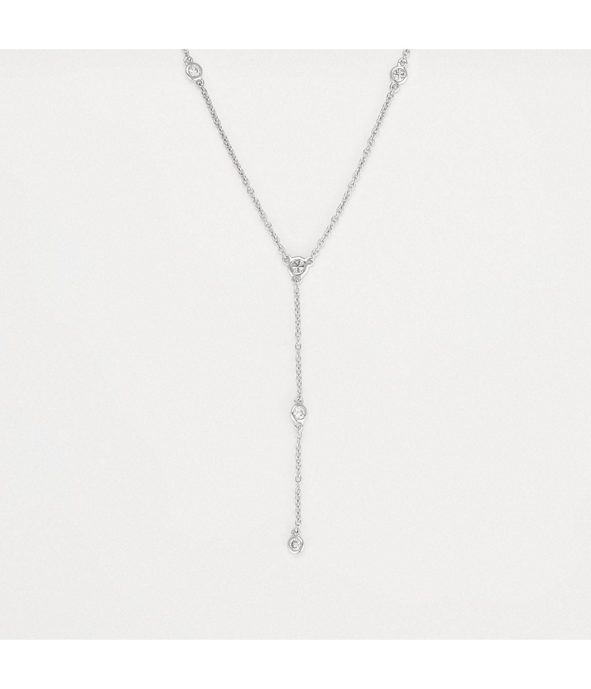 Collier "Rêve Céleste" - D0,15/7 - Or Blanc