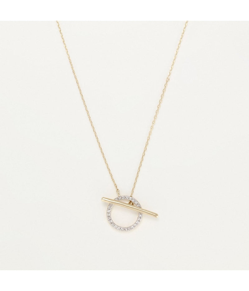 "Dream of Light" Necklace - D0.10/28 - Yellow Gold