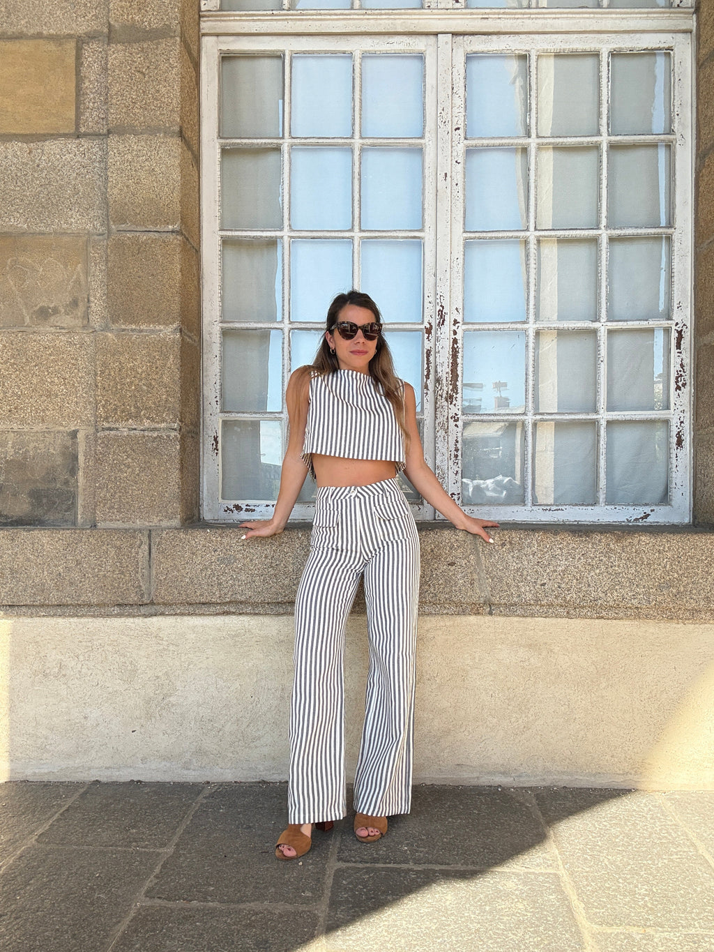 Pantalón Rayas Marineras Azules
