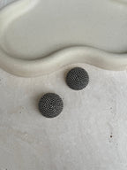 Vintage Poggi Earrings - Silver-Tone Rope