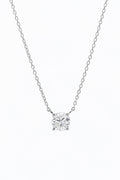 Collar Solitario “Delicado” D1/1 – Oro blanco 375/1000