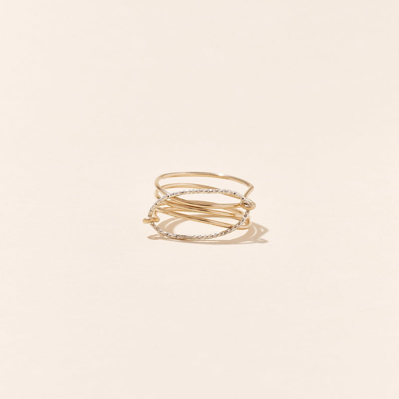 La Bague Nina Gold Filled Et Argent Sterling 925