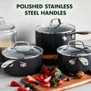 Greenpan Venice Pro Batterie De Cuisine 3 Pcs Avec Couvercles