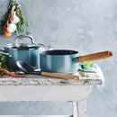 Casserole Mayflower Avec 2 Becs Verseurs - Bleu