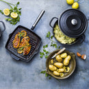 Poêle Gril Carrée Céleste - Gris