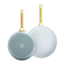 Greenpan Padova Lot De 2 Poêles 20+28Cm Bleu Ciel