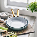 Greenpan Padova Lot De 2 Poêles 20+28Cm Bleu Ciel