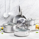 Greenpan Venice Pro 3Ply Batterie De Cuisine 1 Pcs Avec Couvercles