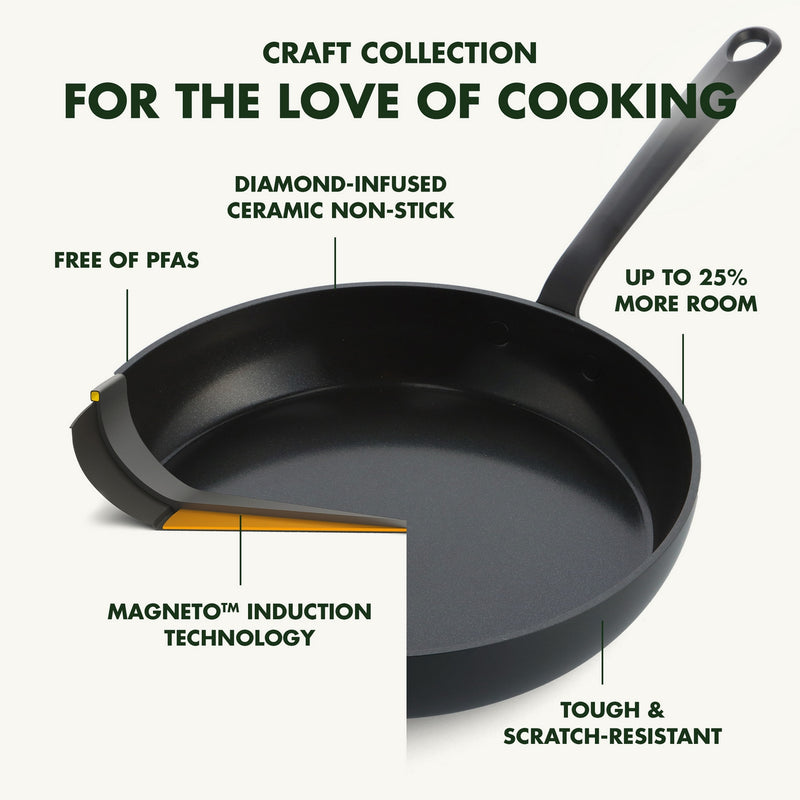 Greenpan Craft Casserole 24Cm/4.9L Black