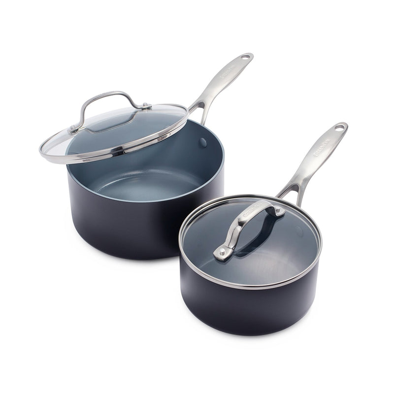 Greenpan Valencia Pro Lot De 2 Casseroles Avec Couvercle 16+20Cm