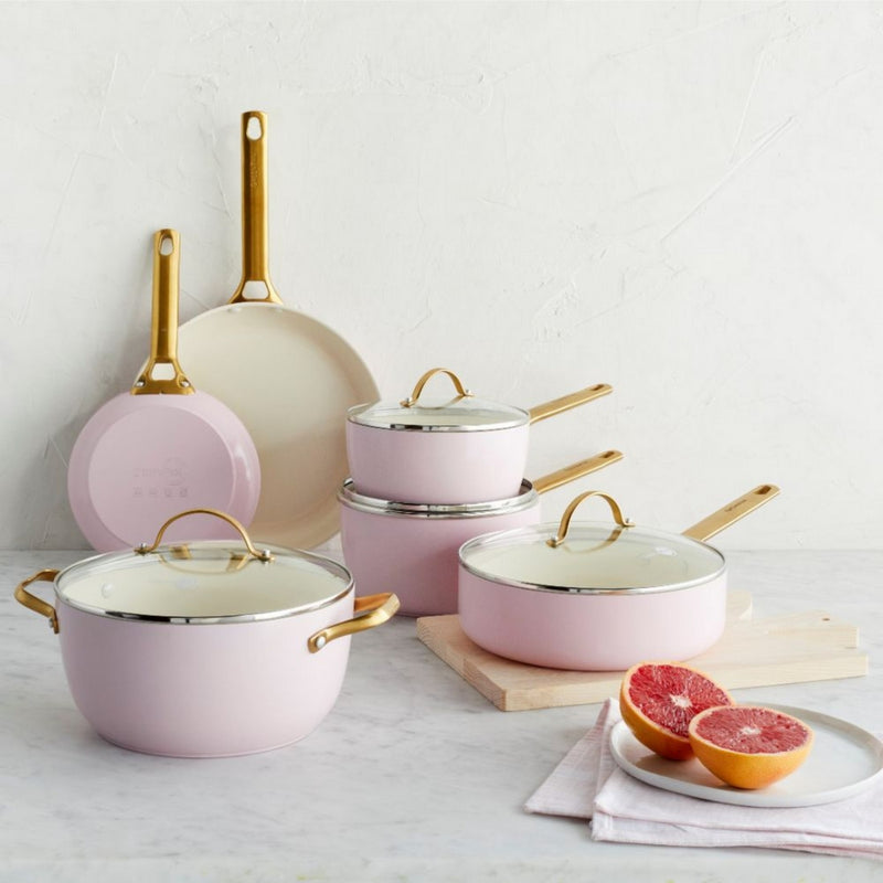 Greenpan Padova Lot De 2 Poêles 20+26Cm Rose