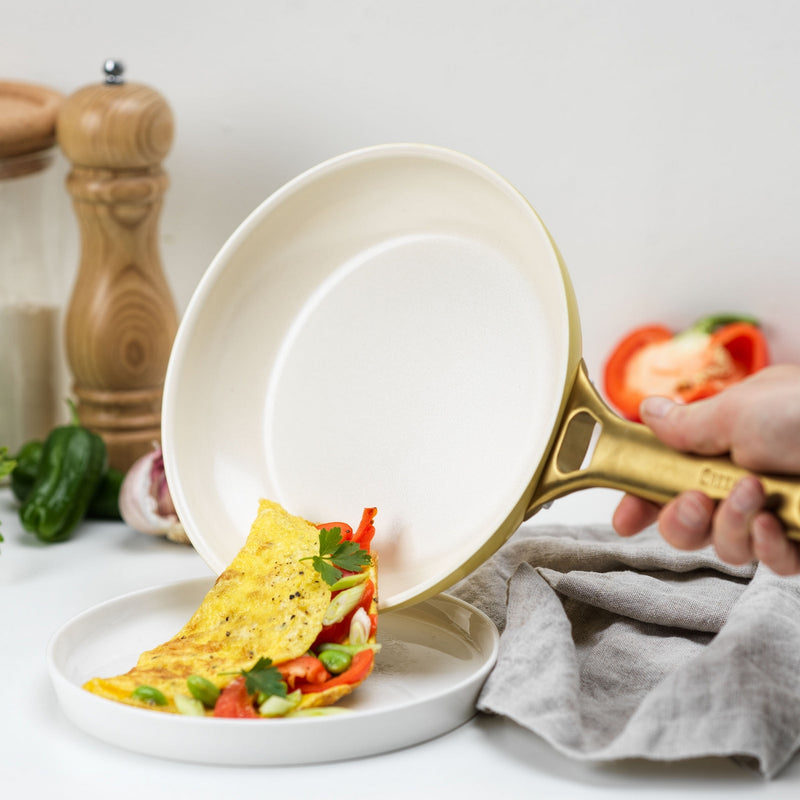 Greenpan Padova Cookware Set 6 Pcs With Lids Yellow