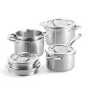 Batería de cocina Bk Twist de acero inoxidable, juego de 4 piezas