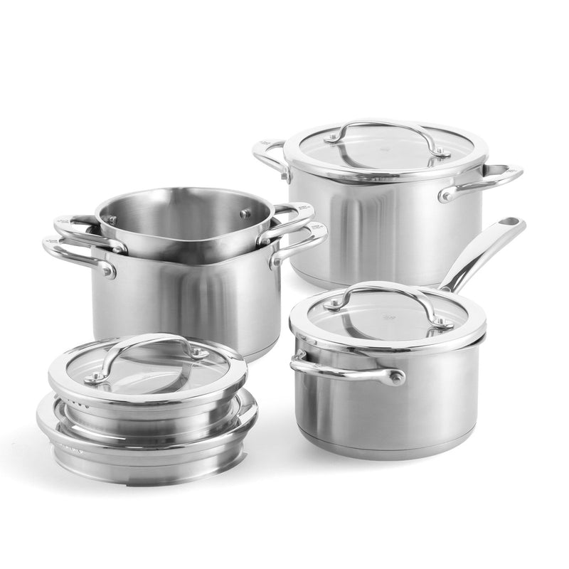 Batería de cocina Bk Twist de acero inoxidable, juego de 4 piezas