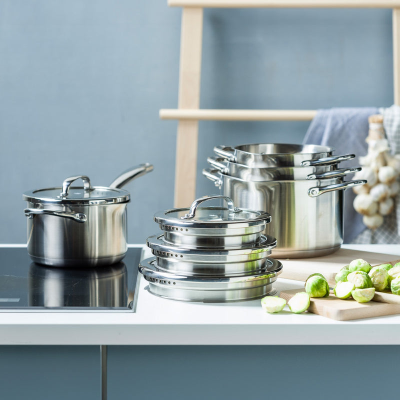 Batería de cocina Bk Twist de acero inoxidable, juego de 4 piezas