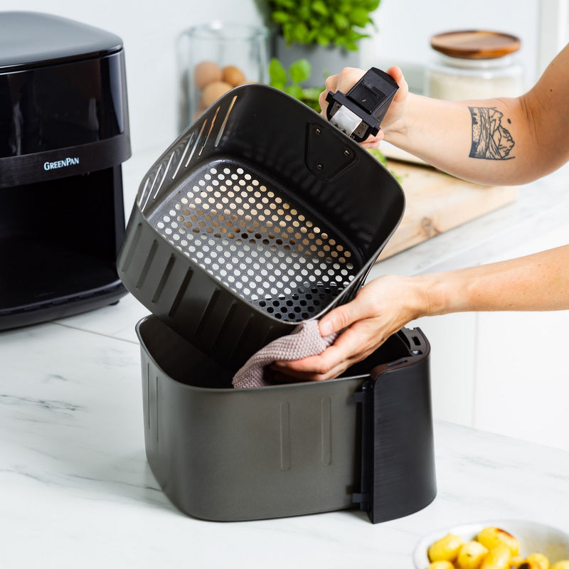 Greenpan Bistro Airfryer 1 Basket 7.2L Ceramic Pfas Free Black