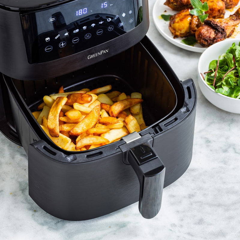 Greenpan Bistro Airfryer 1 Basket 7.2L Ceramic Pfas Free Black