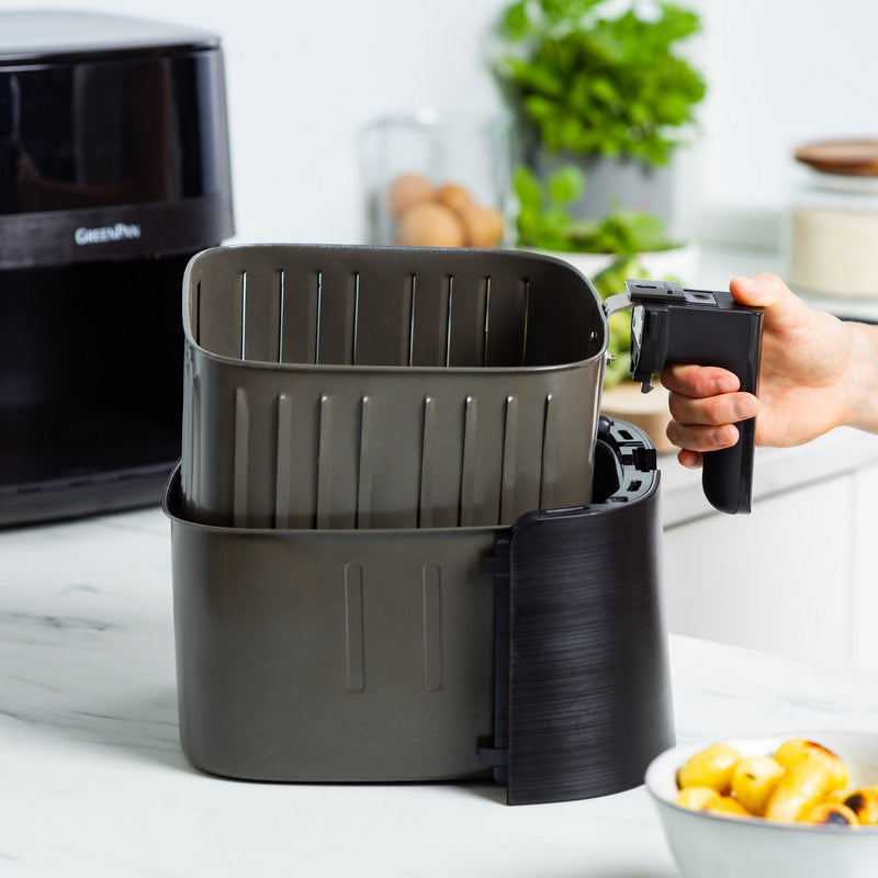 Greenpan Bistro Airfryer 1 Basket 7.2L Ceramic Pfas Free Black