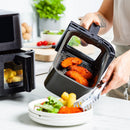 Greenpan Bistro Airfryer 2 Baskets 4+4L Ceramic Pfas Free Black