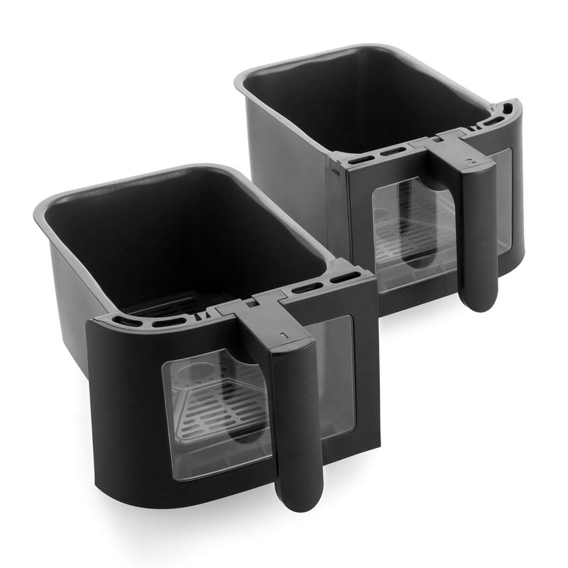 Greenpan Bistro Airfryer 2 Baskets 4+4L Ceramic Pfas Free Black