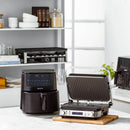 Greenpan Bistro Airfryer 2 Baskets 4+4L Ceramic Pfas Free Black