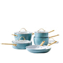 Greenpan Padova Batterie De Cuisine 6 Pcs Avec Couvercles Turquoise