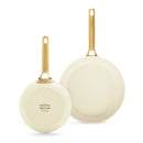 Set De 2 Poêles À Frire (20Cm + 26Cm) Padova Reserve - Cream White
