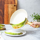 Greenpan Padova Batterie De Cuisine 6 Pcs Avec Couvercles Crème
