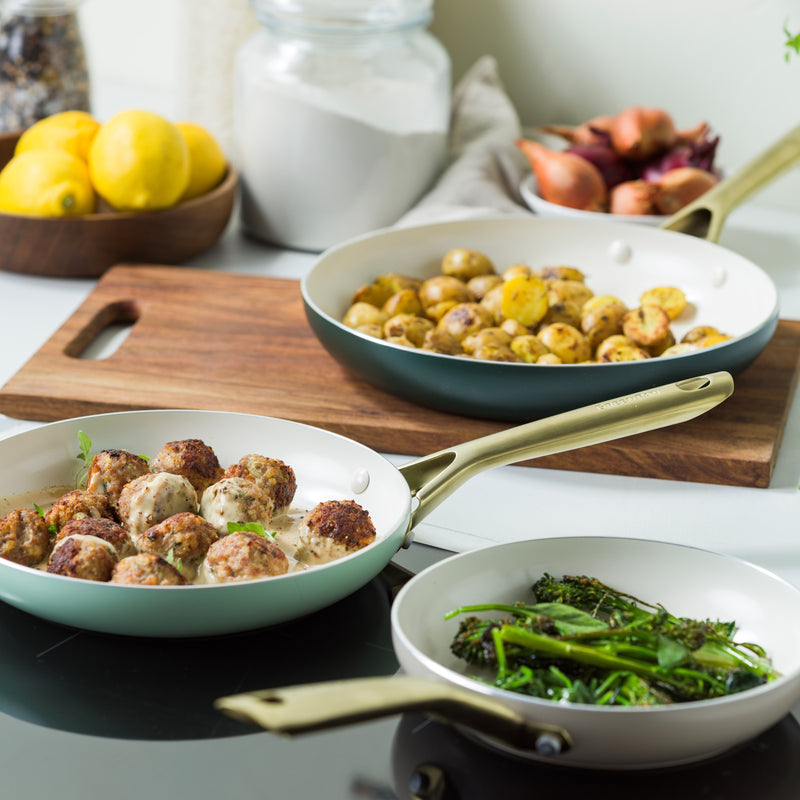 Set De 3 Poêles À Frire Greenpan Shades - Natural