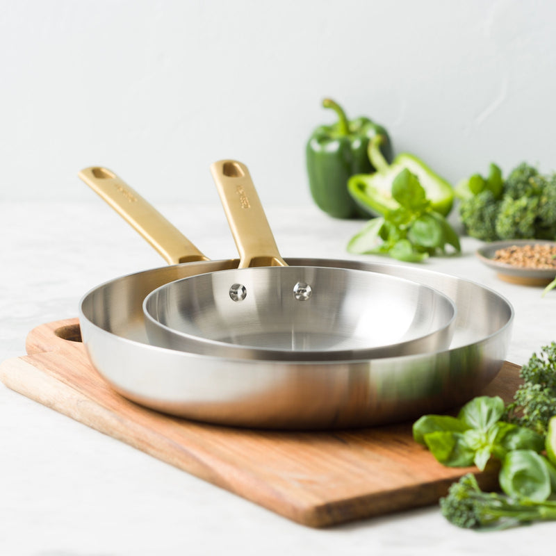 Ensemble De 2 Poêles Padova Reserve - Argent