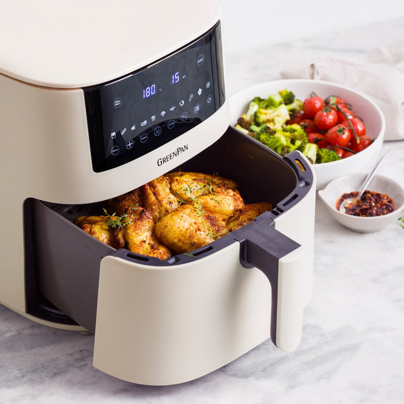 Greenpan Bistro Airfryer 1 Cesto 7,2L Cerámica Sin Pfas Crema